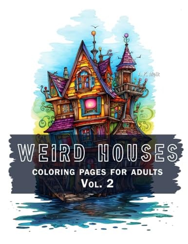 Weird Houses Vol. 2 Coloring Pages for Adults