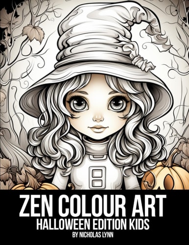 Zen Colour Art Halloween Kids Edition