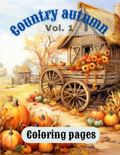 Country Autumn Coloring Pages Vol. 1