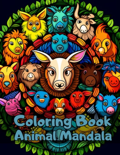 Mandala Animal Coloring Book Color with Animals Relax Coloring