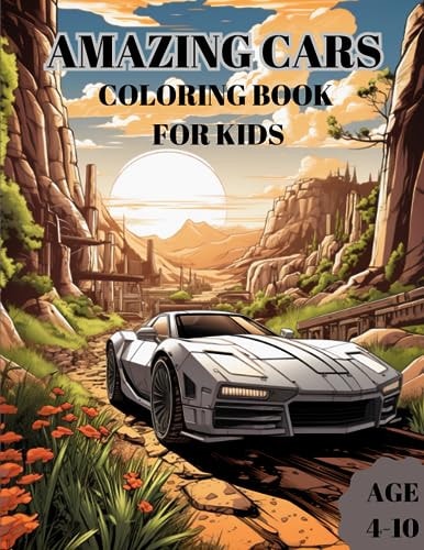 Amazing Cars Coloring Book for Kids