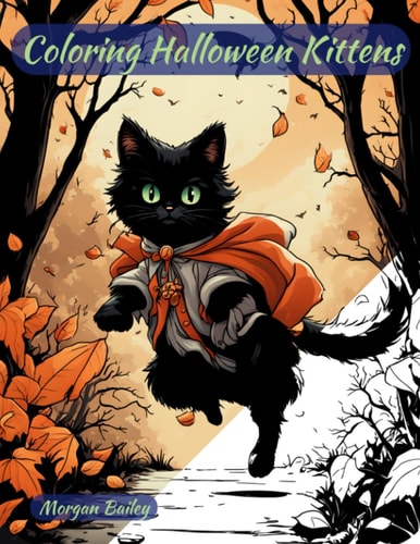 Coloring Halloween Kittens