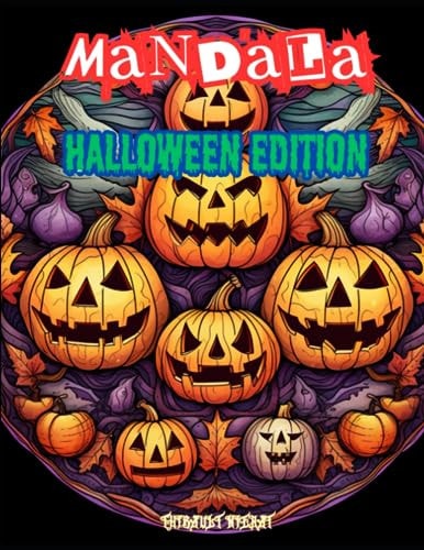 Mandala Halloween Edition +100 Pages Level Expert Horror Coloring Book