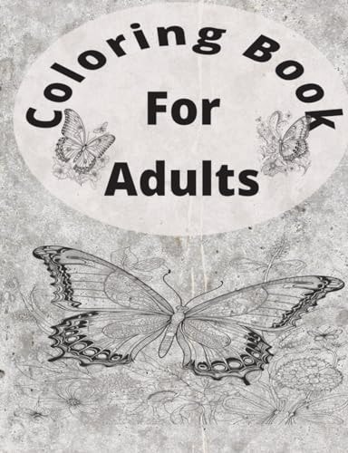 Coloring Book for Adults 50 Picture Outline Animals Forest Fairy Butterflies