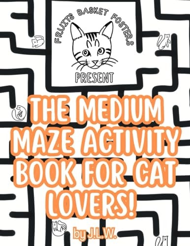 The Medium Maze Activity Book for Cat Lovers