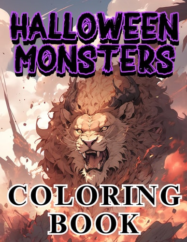 Halloween Monsters Coloring Book 40 Scary Illustrations for Adults and Teens