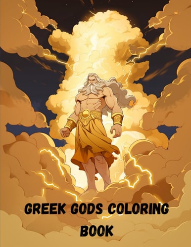 Greek God Mythology Coloring Book for Kids and Adults