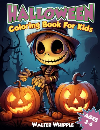 Halloween Coloring Book for Kids Ages 3 to 6