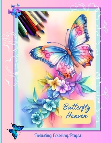 Butterfly Heaven Relaxing Coloring Pages