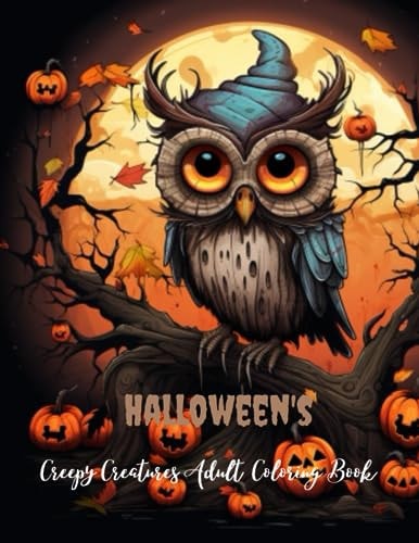 Halloween's Creepy Creatures Coloring Book