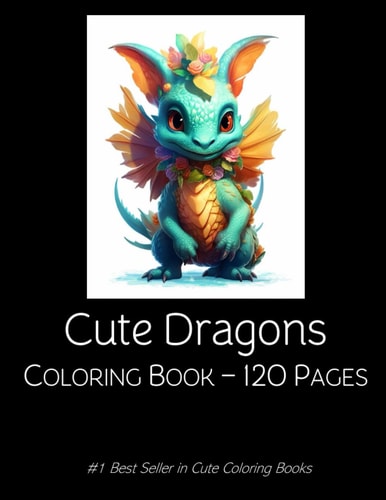 Dragons Coloring Book Dragon Coloring Book For Kids Children 120 Pages