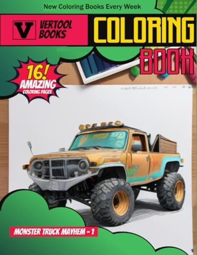 Monster Truck Mayhem 1 A Coloring Extravaganza