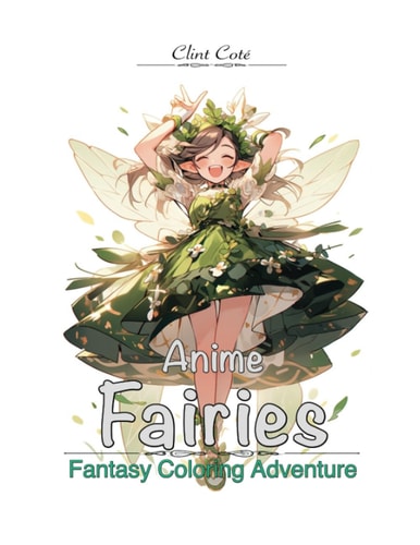 Anime Fairies Coloring Book