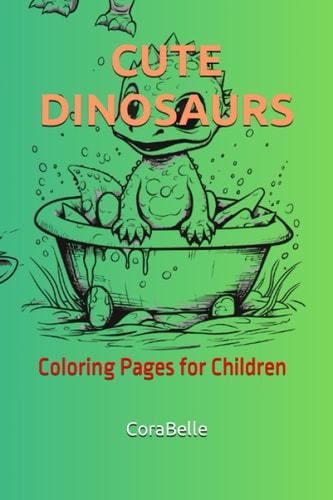 Cute Dinosaurs Coloring Pages for Children