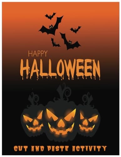 Halloween Cut and Paste Activity Book Great for Kids