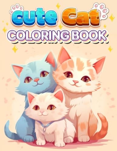 Cute Cats Coloring Book For Adults Lovely Adorable Kitten Coloring!