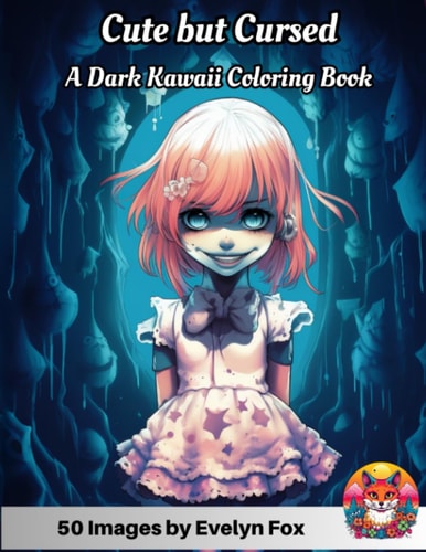 Cute But Cursed A Dark Kawaii Coloring Book: Enchanted Fantasy: Gothic Dolls, Creepy Monsters, and Adorable Anime - A Spooky, Eerie Blend of Cute Supernatural Manga with Horror Girls, Boys, Children of the Shadows, Skulls, and Goblins