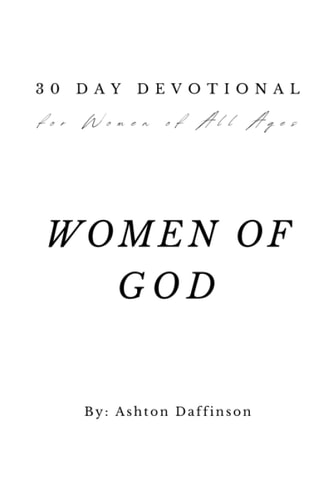 Women of God 30 Day Devotional