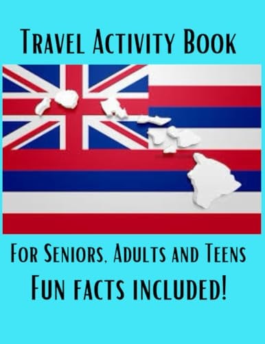 Travel Activity Book For Seniors, Adults and Teens
