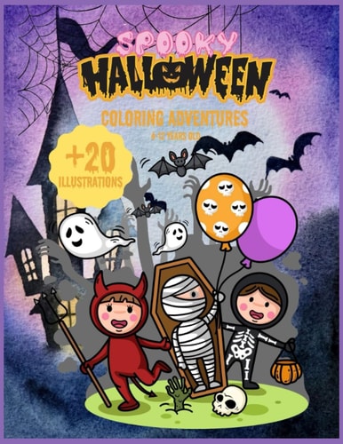 Spooky Halloween Coloring Adventure Book for Kids