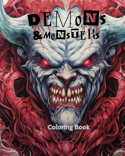 Demons and Monsters Coloring Book