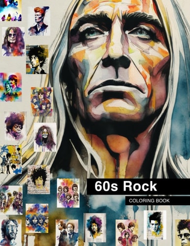 60s Rock Coloring Book