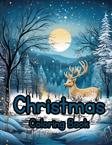 Christmas Coloring Book Adult Coloring Book Great Gift Relax and Color