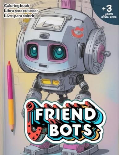 Friend Bots Vol.1 Coloring Book