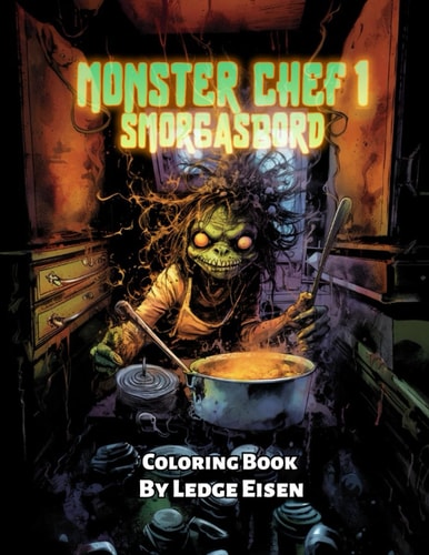 Monster Chef 1 Smorgasbord Coloring Book