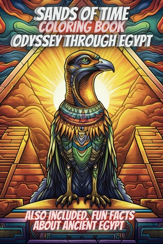 Sands of Time Coloring Odyssey Through Egypt, Over 100 Pages!
