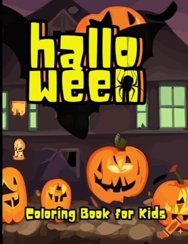Halloween Coloring Book for Kids Spooky Halloween Theme Coloring Book for Kids Ages 4 - 8