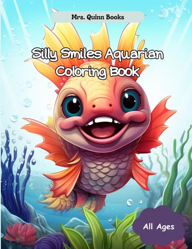 Silly Smiles Aquarian Coloring Book Fun Imaginary Sea Creatures