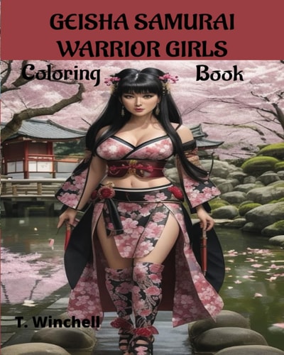 Geisha Samurai Warrior Girls Coloring Book