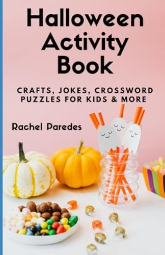 Halloween Activity Book Crafts, Jokes, Crossword Puzzles for Kids & More