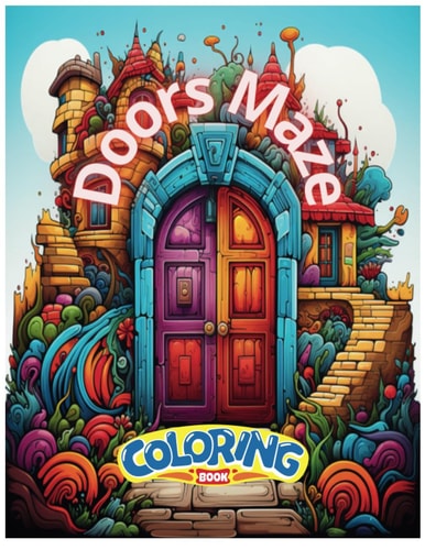Doors Maze Coloring Book