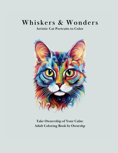 Whiskers & Wonders A Relaxing Adult Coloring Book for Cat Lovers