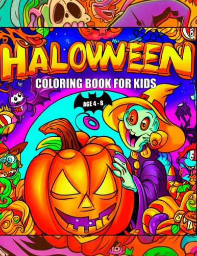 Halloween Coloring Book for Kids Age 4-8