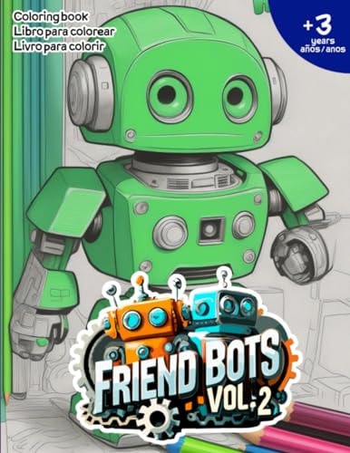 Friend Bots Vol.2 Coloring Book