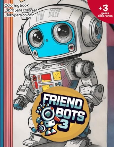Friend Bots Vol.3 Coloring Book