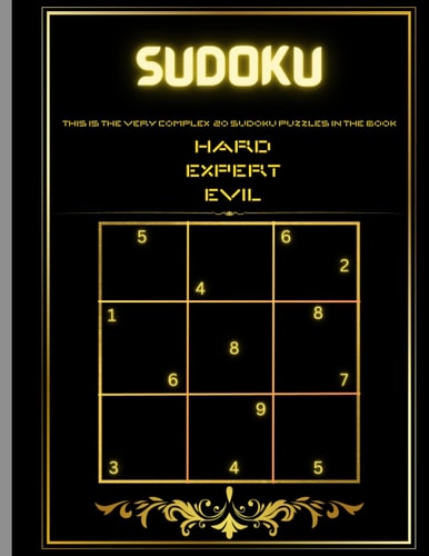 Sudoku Evil Puzzles 20 Pages