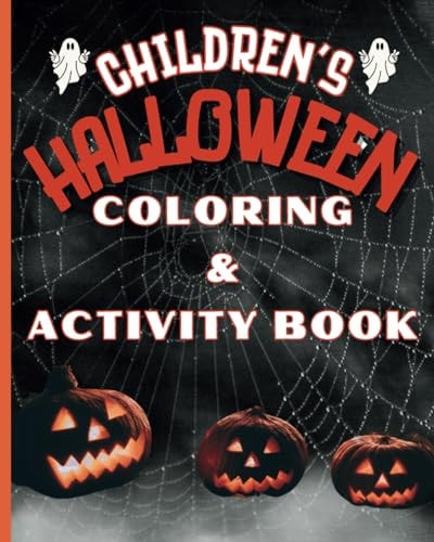 Children's Halloween Coloring & Activity Book