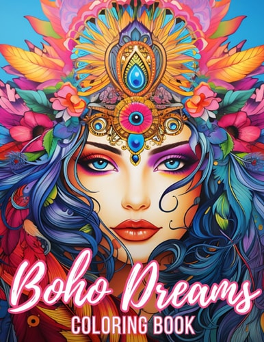 Boho Dreams Coloring Book