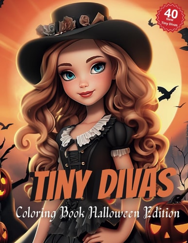 Tiny Divas Coloring Book Halloween Edition The Halloween Edition