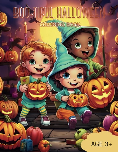 Boo-tiful Halloween Coloring Book Halloween Coloring Book for Toddlers
