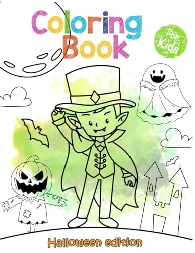 Spooky Halloween Activity Book for Kids and Adults Halloween Coloring Book