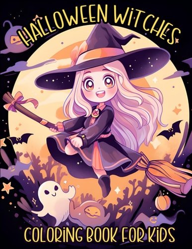 Halloween Witches Coloring Book for Kids