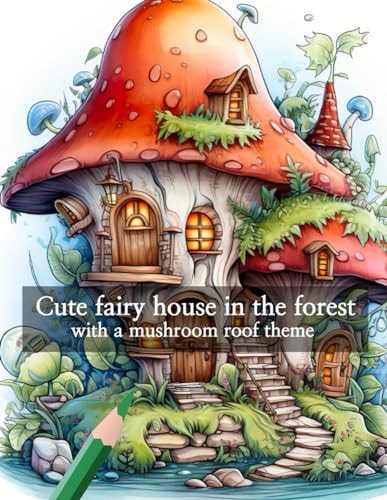 Cute Fairy House in the Forest Cute Fairy House in the Forest with a Mushroom Roof Theme