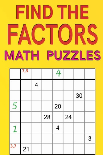 Find the Factors Math Puzzles Medium and Hard Level; 188 Puzzles