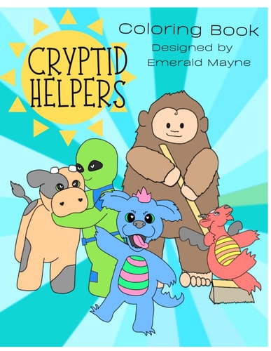 Cryptid Helpers Coloring Book