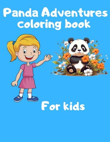 Panda Adventures Coloring Funny Book for Kids Cute Panda Illustrations